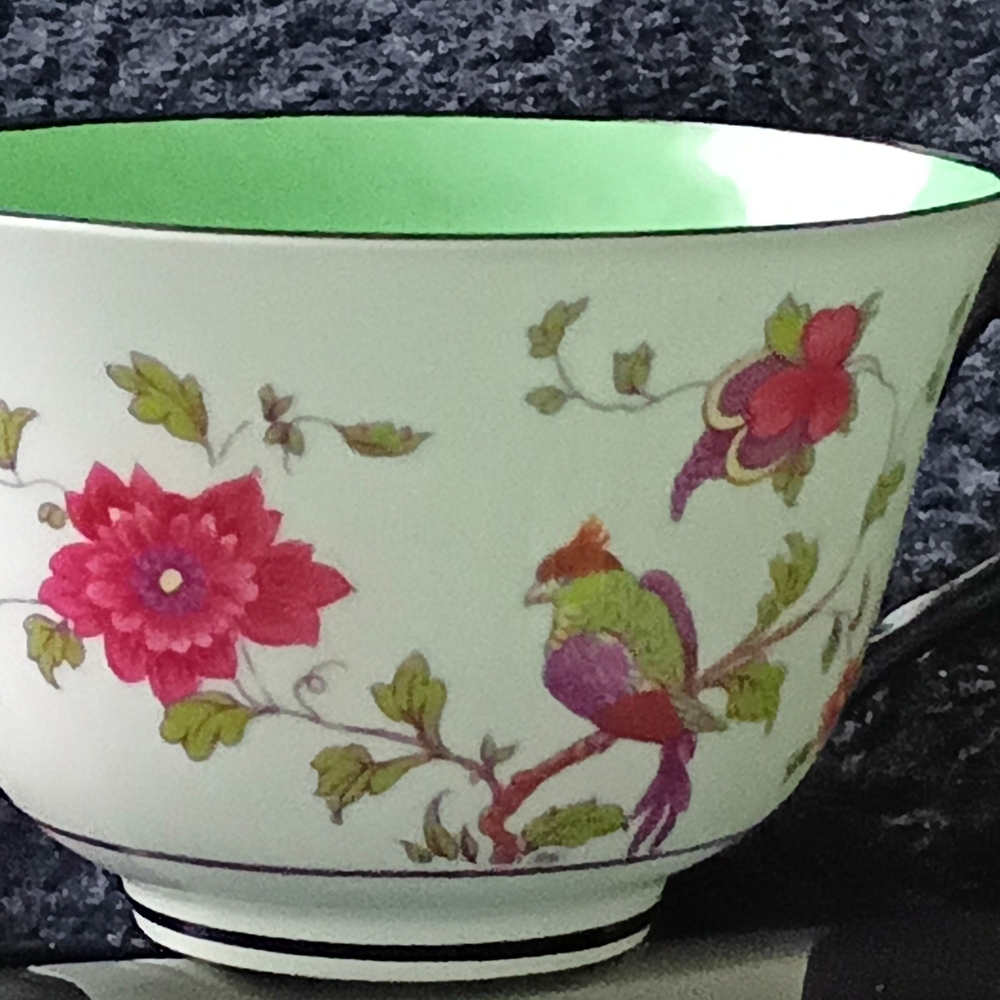 Floral Bird Design Teacup